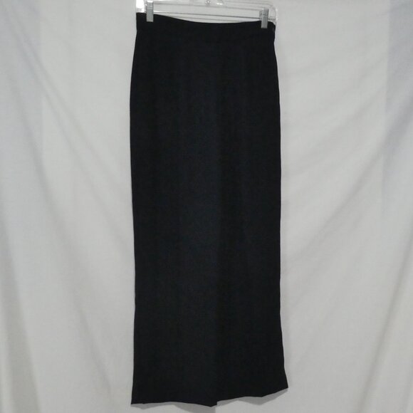 BEECHERS BROOK PETITES | size 6 | Navy Blue Textured Dress Pants | Side Fastened - Picture 1 of 16
